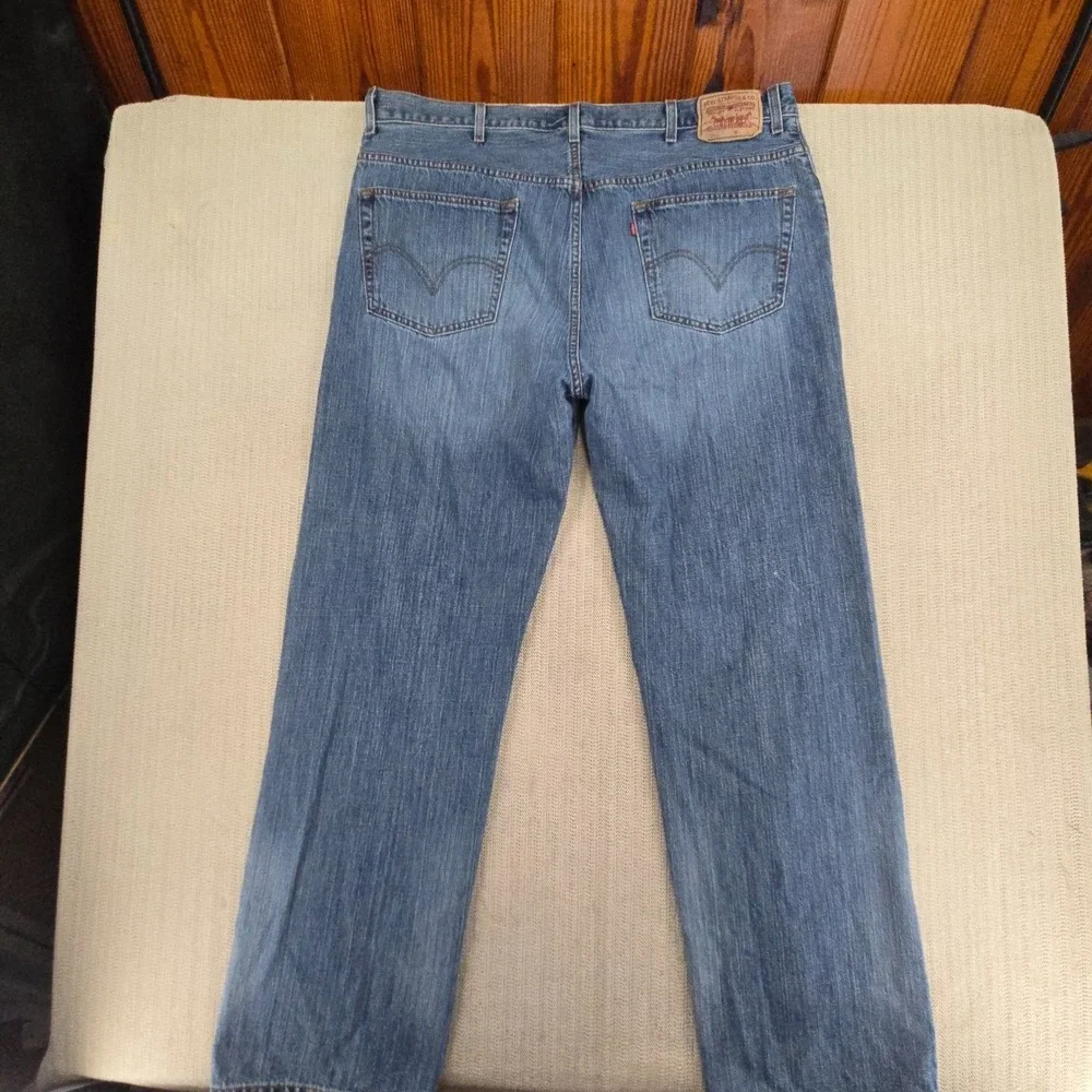Levi's‎ 559 Jeans Mens 42x36 Blue Denim Relaxed Straight Leg Medium Wash